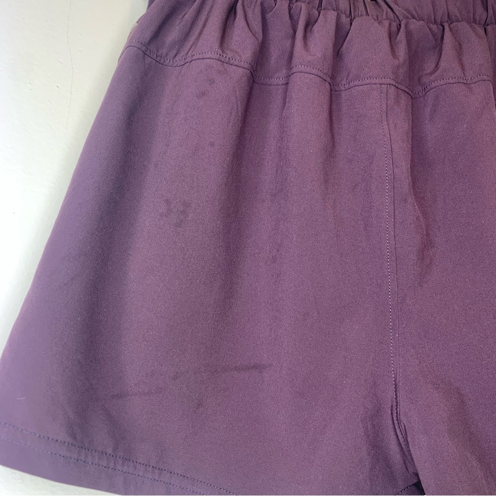 Z BY ZELLA Dark Purple Eggplant Belted Buckle Take a Hike Workout Shorts sz XS - Picture 5 of 5